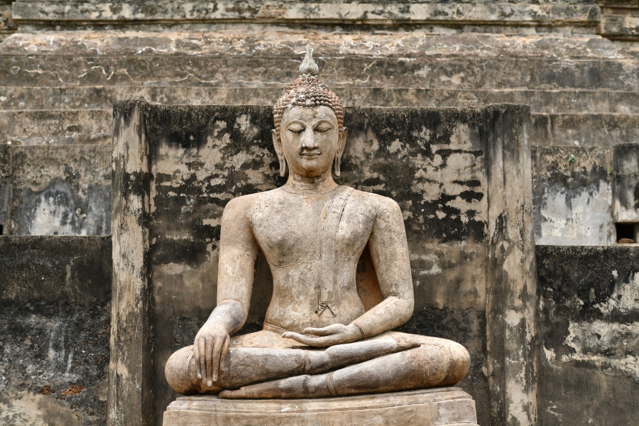 Фреска Статуя Будды