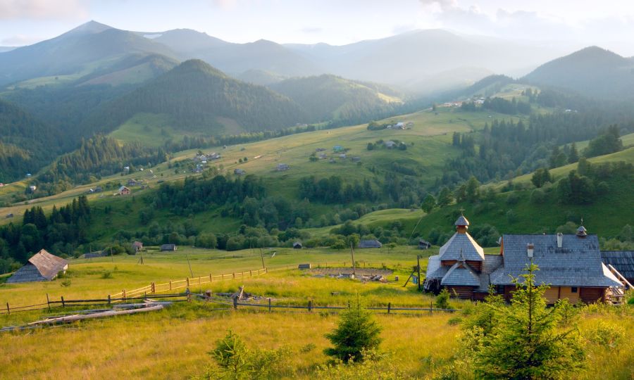 Фреска Горы, поляна